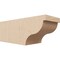 Ekena Millwork 6in. W x 6in. H x 16in. L Garner Woodgrain TimberThane Rafter Tail, Primed Tan RFTUR06X06X16GARRCPR - alternate 1